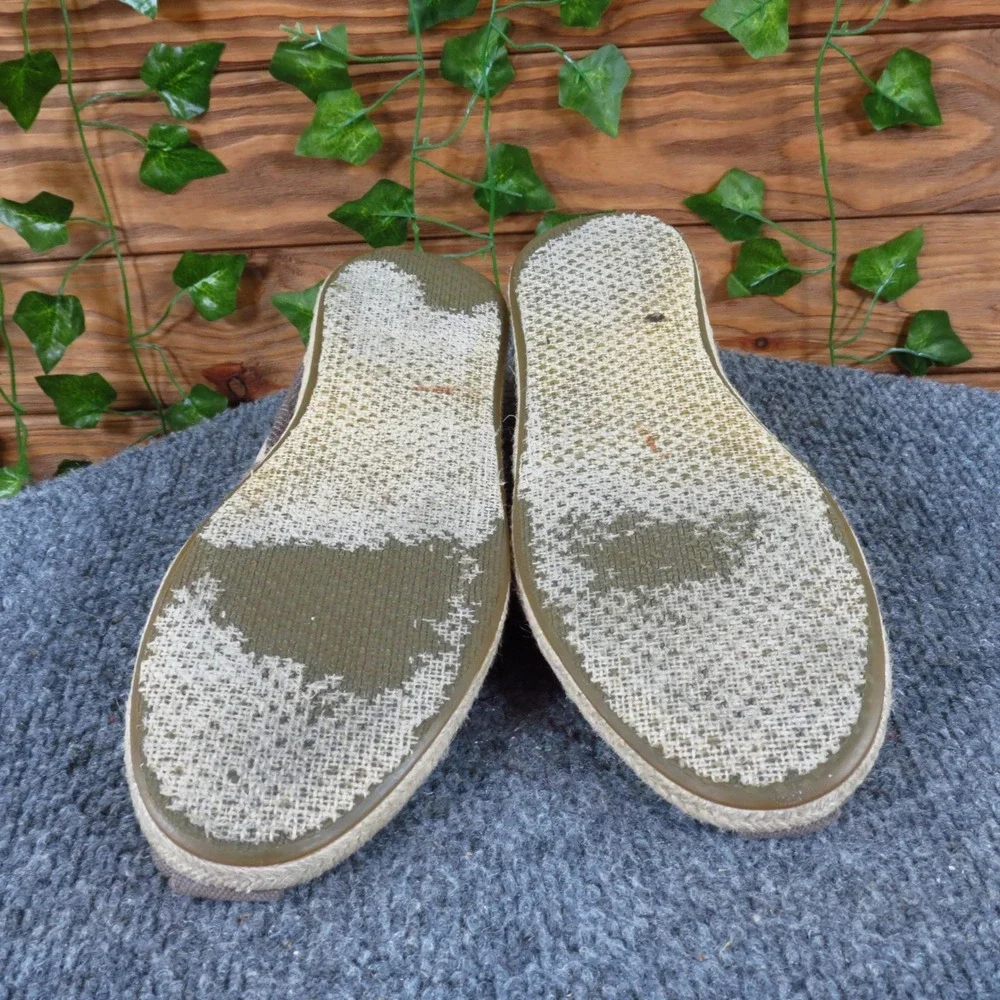 TOMS Classic Women Casual Slip On Alpargata Size 7.5 Everyday Taupe Canvas‎ Flat